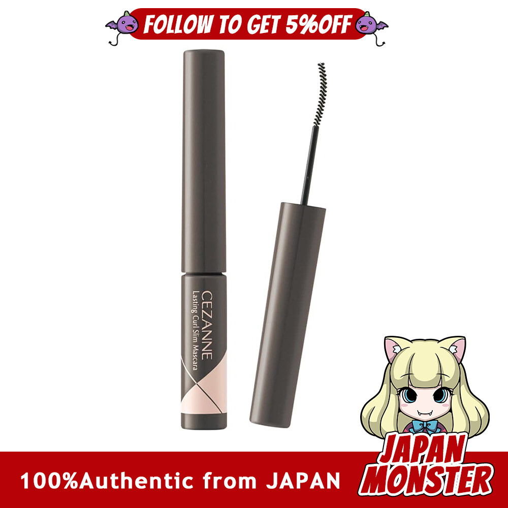 Cezanne Lasting Curl Slim Mascara S1 Black 3.4g Mascara Ultra-fine Brush Bundle Feel Japan
