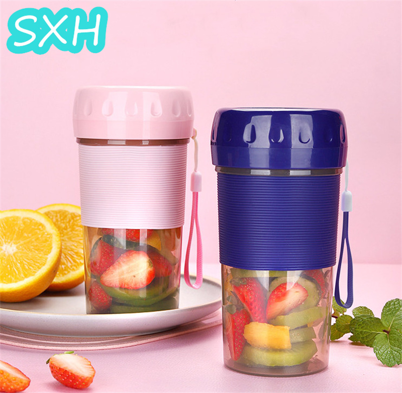 Sxh máy ép trái cây chạy điện cầm tay 300ml cốc ép trái cây đa năng gia dụng máy ép trái cây mini cốc ép trái cây