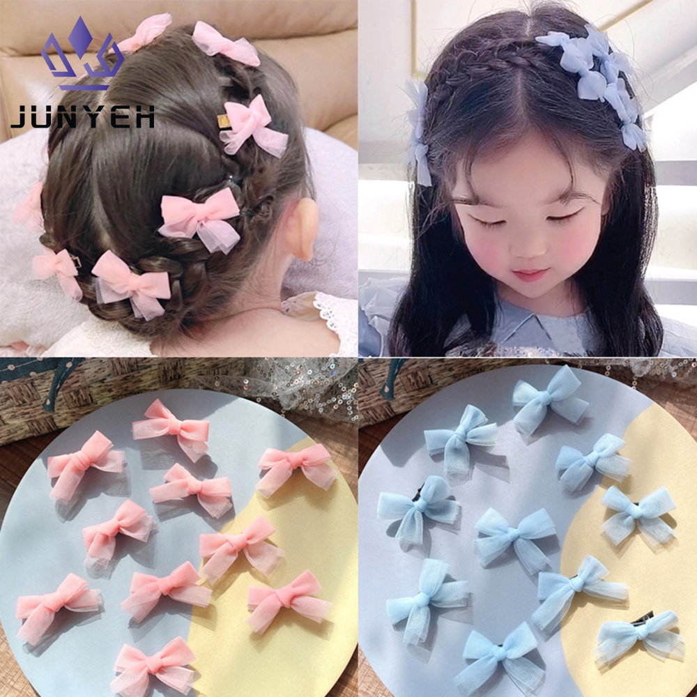 2 Pieces/set Korean Girls Small Bow Hairpin Princess Sweet Hair Clips Baby Girl Hair Accessories ราคา 12 บาท*ส่งฟรี