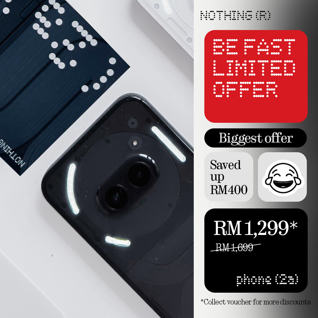 [Hot] Nothing Phone (2a) | Dual 50MP rear + 32MP front | 4nm Dimensity 7200 Pro | 6.7''120Hz AMOLED | Designed in London Harga 1,699 Ringgit*Penghantaran Percuma