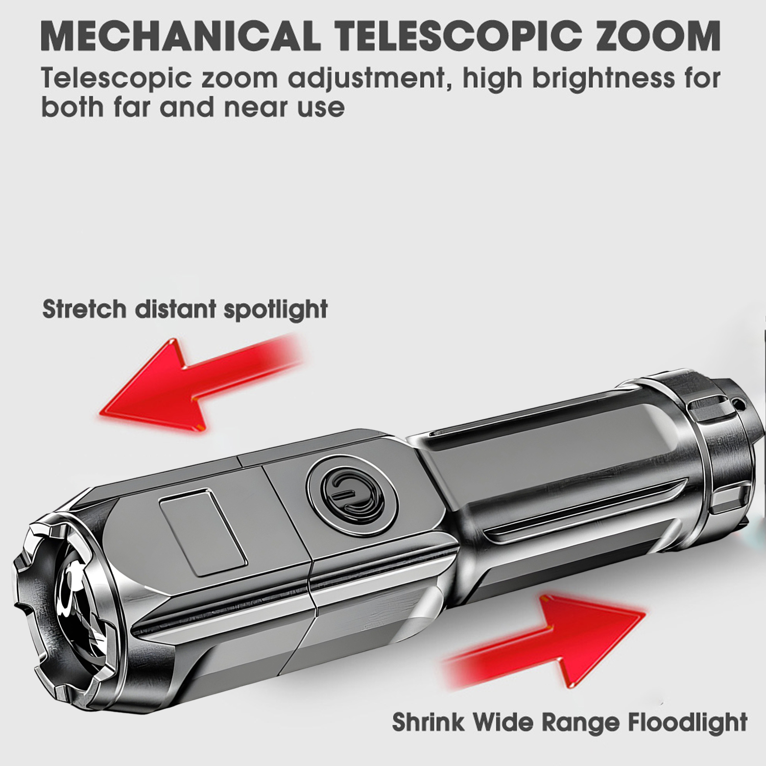 Professional Led Torch Rechargeable Zoomable Uv Flashlight_voghion.com