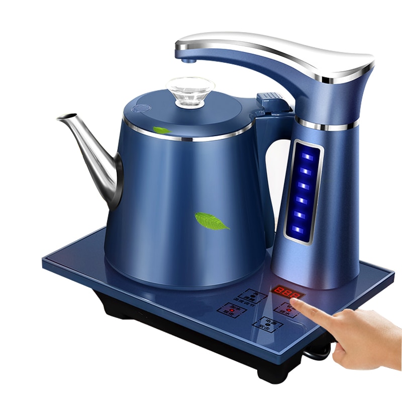 Gambar Electric Fully Automatic Kettle Teapot Set 0.8L Stainless Steel Safety Auto Off Water Dispenser Samovar Pumping Stove Household 1 1
