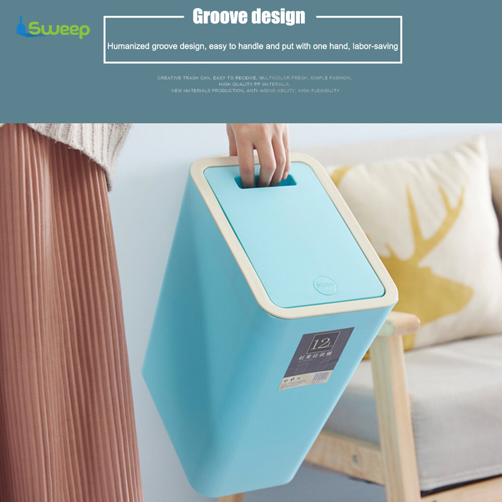 The 10 Best Trash Cans 2021 8l Plastic Trash Can Pressing Cover Home