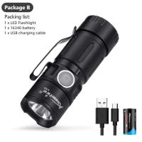 Alonefire X30 XPG LED Super bright Mini Flashlight USB Rechargeable 500 Lumens Portable Magnetic Suction Outdoor Torch For Camping Travel