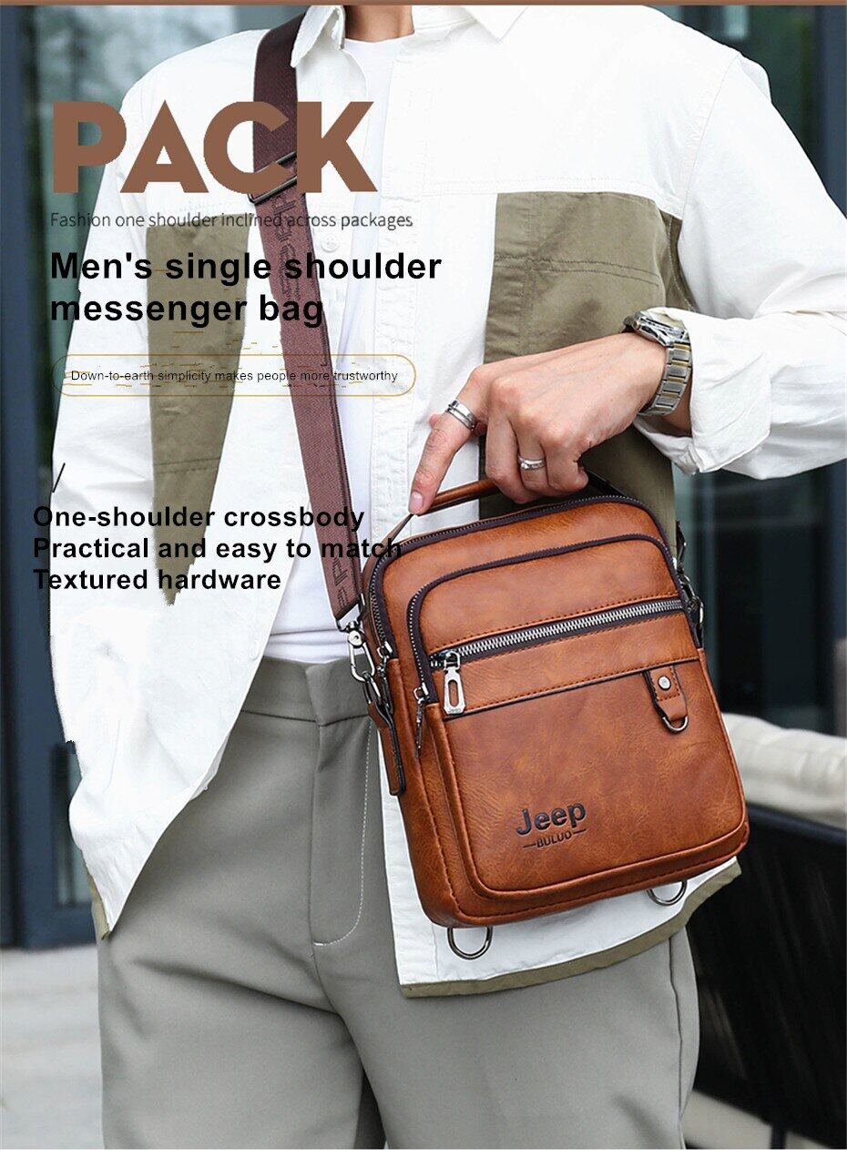 Men's One Shoulder Crossbody Bag Large Capacity Portable Casual Vertical  Backpack | Lazada PH