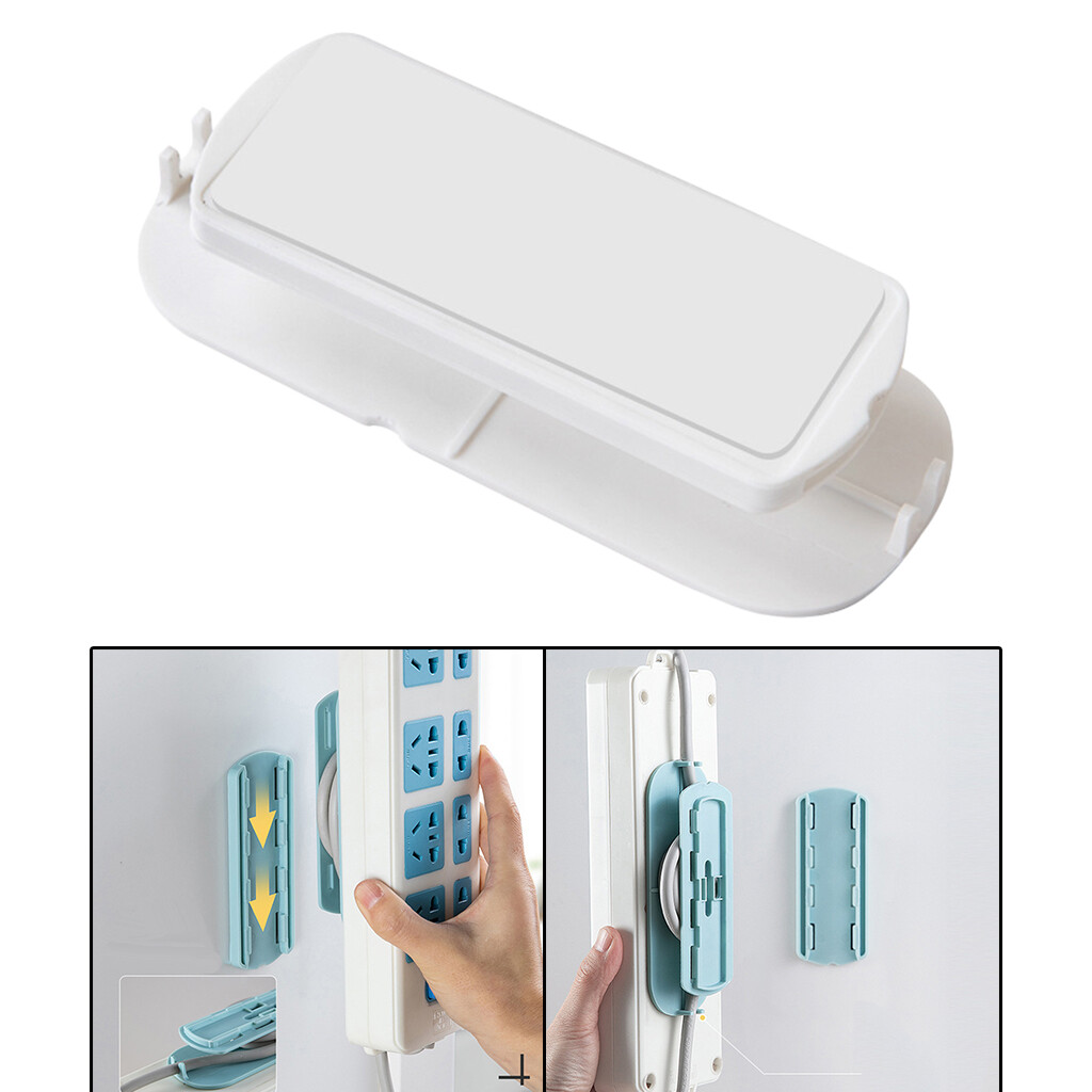Baoblazeelf Giá Đỡ Dải Điện Dính, Bộ Cố Định Ổ Cắm Cố Định Gắn Tường