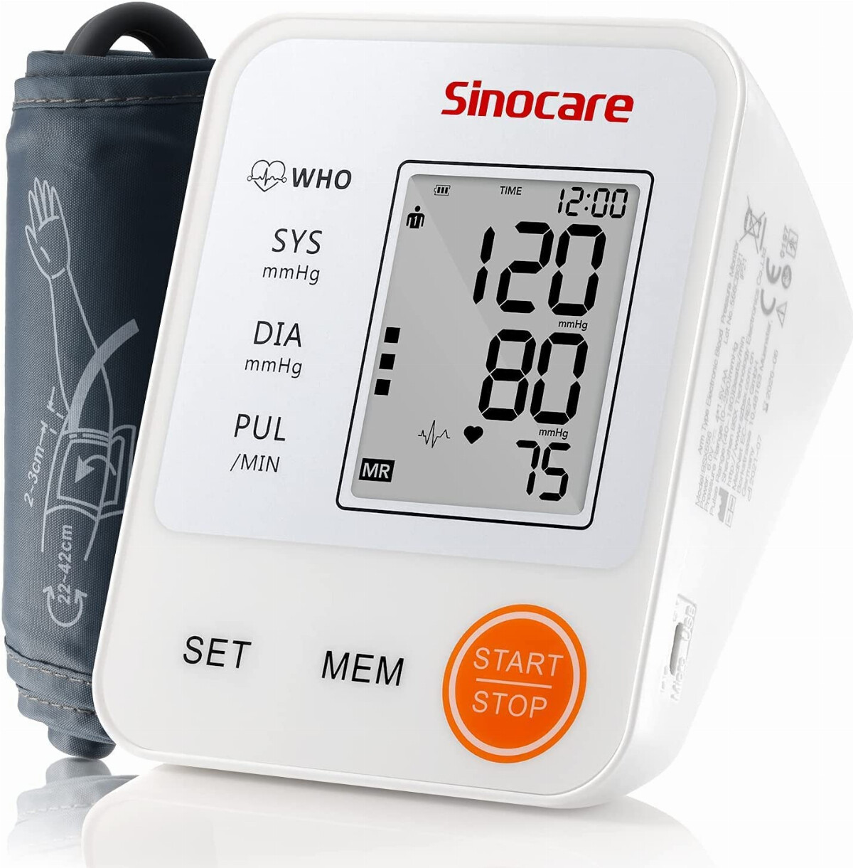 sinocare blood pressure monitor user manual