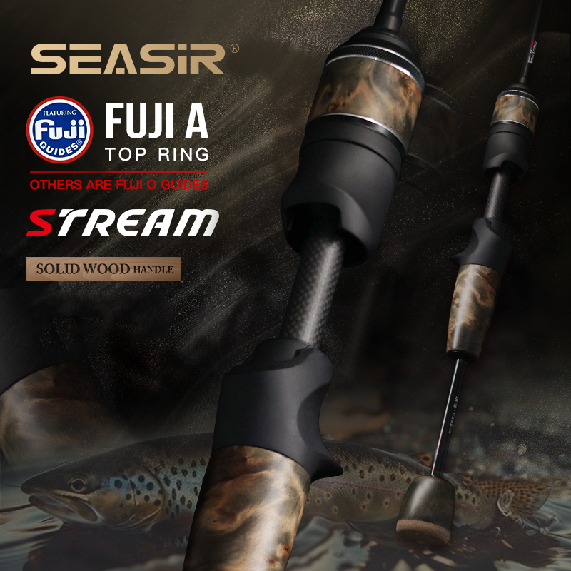 Seasir Suối gỗ đặc cần câu Fuji A + O Hướng Dẫn Nhẫn UL1.57M-1.98M 86G Ultralight BFS Toray 40T Carbon cần câu S Thu Hút Trọng Lượng 1-10G 2 Phần