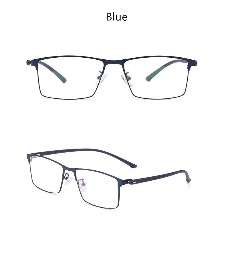 yimaruili kính mắt kim loại vuông thiết kế không vít siêu nhẹ gọng kính 9