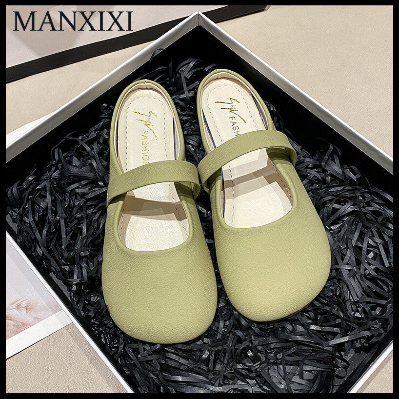 MANXIXI Women Fashion Beautiful Mules Cute Flat Sandals (Size 35-40) ราคา 339 บาท*ส่งฟรี