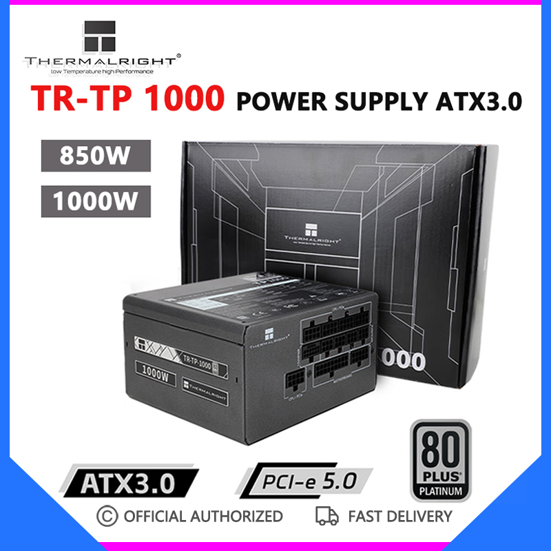 Thermalright TP 1000 cung cấp điện 850W bạch kim đầy đủ mô-đun Máy tính để bàn 1000W Máy chủ máy tính atx3.0 cung cấp điện pcie5.0
