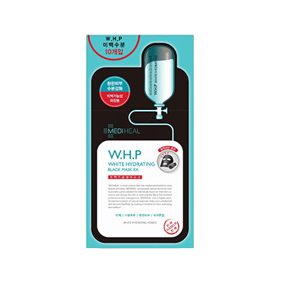 Gambar Mediheal WHP White Hydratiing Black Facial Mask Face Ex 25ml 10pcs ???Expiry Date Aug. 2021?