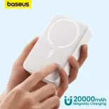 Baseus 20W sạc dự phòng không dây 20000mAh không dây sạc Ốp tích hợp pin dự phòng