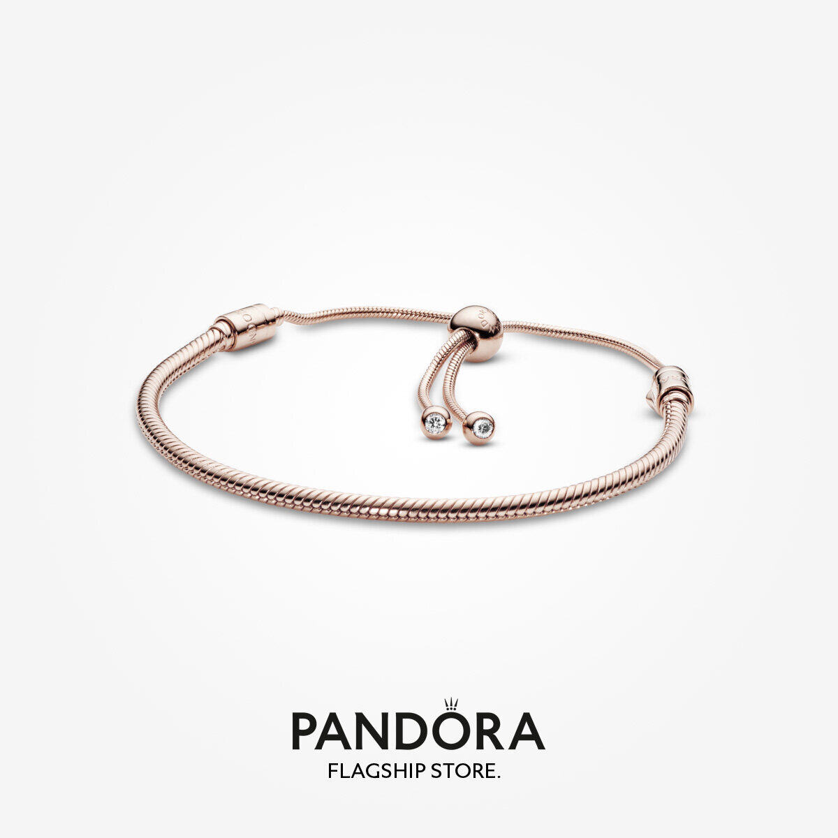 Pandora Moments 14k Rose Gold Plated Bangle Lazada