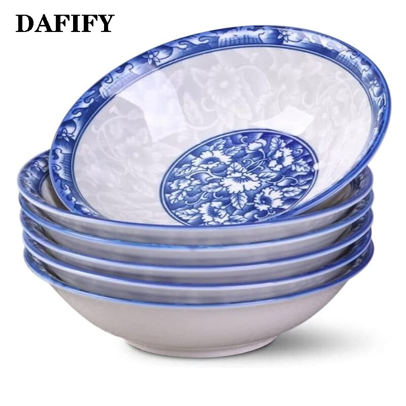 DAFIFY 4 Pcs 30 Ounces Porcelain Bowls Set 8 Inch Ceramic Bowls for Salad Pasta Noodle Cereal Soup of 4 ราคา 1,166 บาท*ส่งฟรี