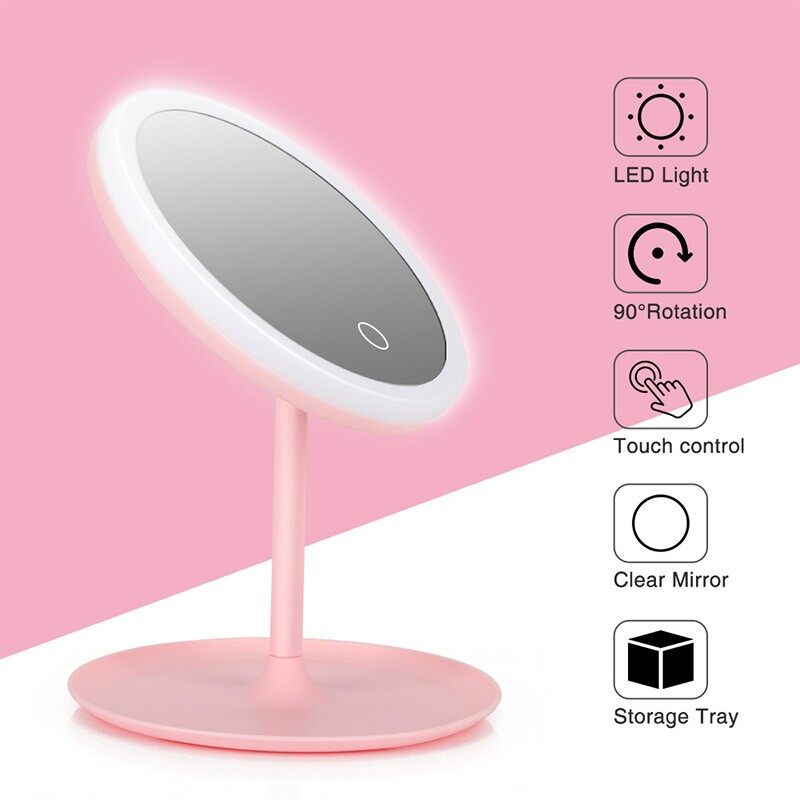 pink led mirror