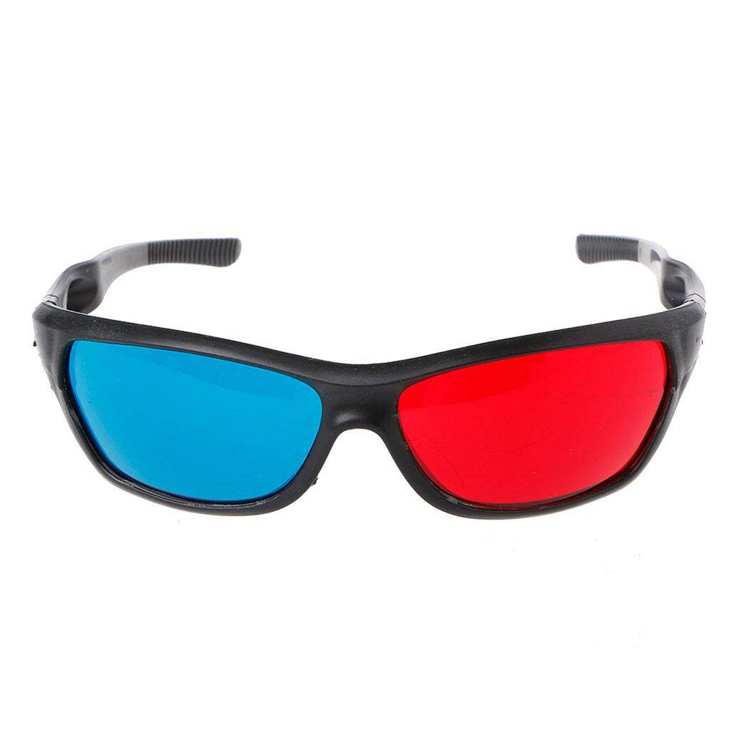 Audio Gool Universal White Frame Red Blue Anaglyph 3D Glasses For Movie Game DVD Video TV Harga 4 Ringgit*Penghantaran Percuma