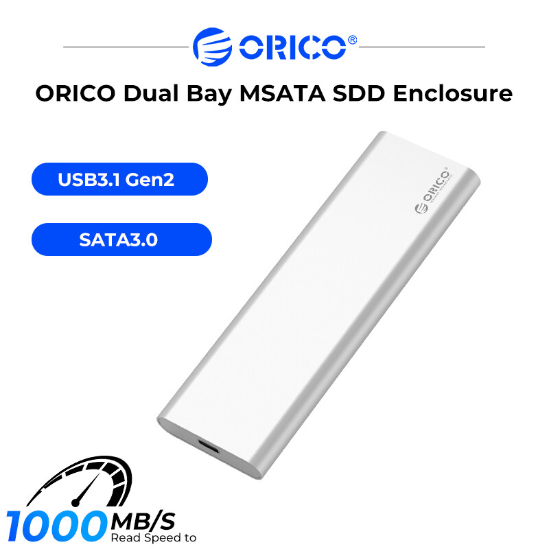 Orico Mini USB3.0 mSATA SSD Bao Vây Nhôm 5Gbps Tốc Độ Cao vỏ HDD Cho Máy Tính Xách Tay Máy Tính Để Bàn Windows/Linux/Mac Với cố định ốc vít