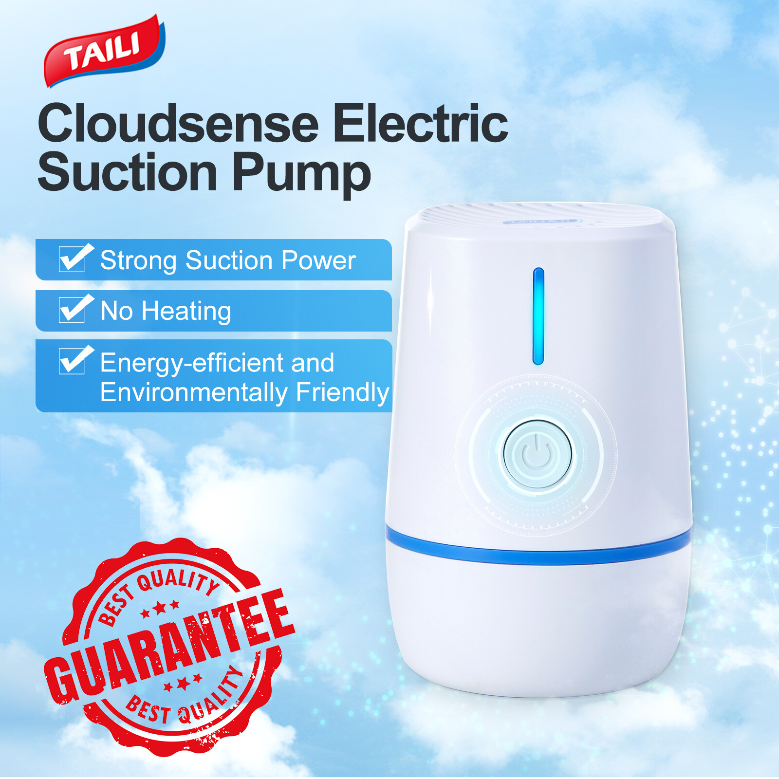 TAILI Electric pump for vacuum storage bag for clothes electric air pump for vacuum bag compression vacuum bag travel vacuum pump for clothes vacuum pump for clothes electric pump vacuum bag travel vacuum pump air suction ราคา 156 บาท*ส่งฟรี