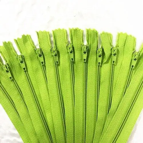 Nylon coil zipper 15cm 6 green