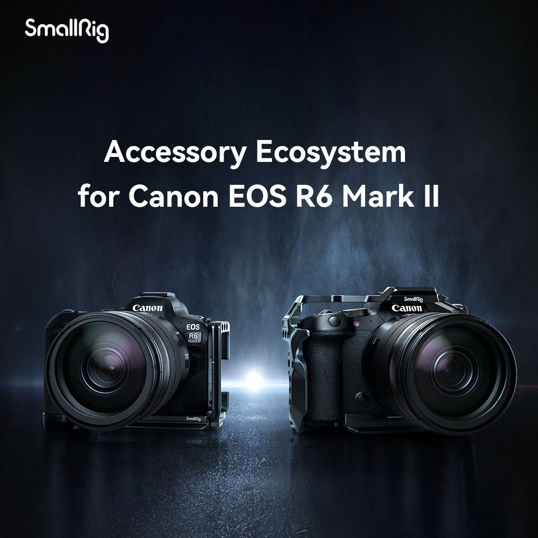 Smallrig khung máy ảnh cho canon eos r6 mark ii 4159 / l-chân đế cho canon eos r6 mark ii / r5 / r5 c / r6 4160