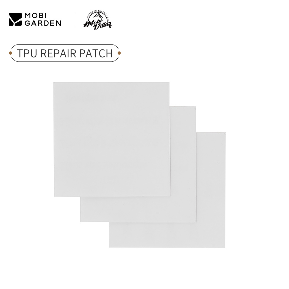 MOBI GARDEN Tent Sleepng Pad TPU Repair Patch 3Pcs Waterproof For Sleeping Bag Pillow Camping Accessories