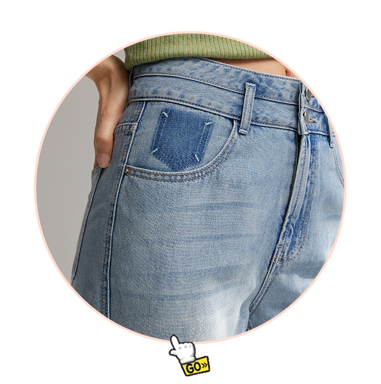 Pantalon Semir Jeans Cool Sense Of Straight pour femmes, style Hong Kong, nouveau petit pantalon de neuf minutes, été 2024