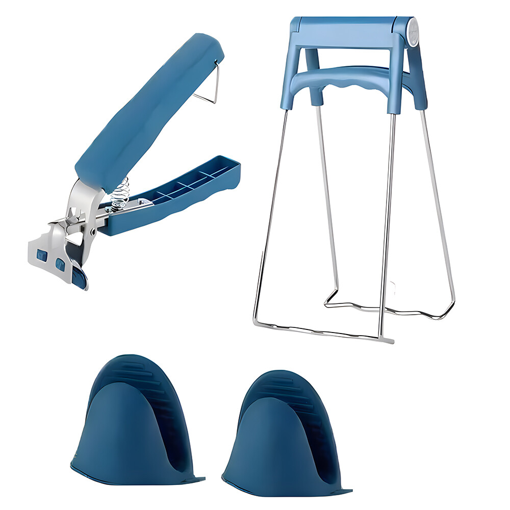 Kitchen anti scald clamp bowl picking and tray lifting device non slip household silicone anti scald set bowl clamp and tray clamp ราคา 19 บาท*ส่งฟรี