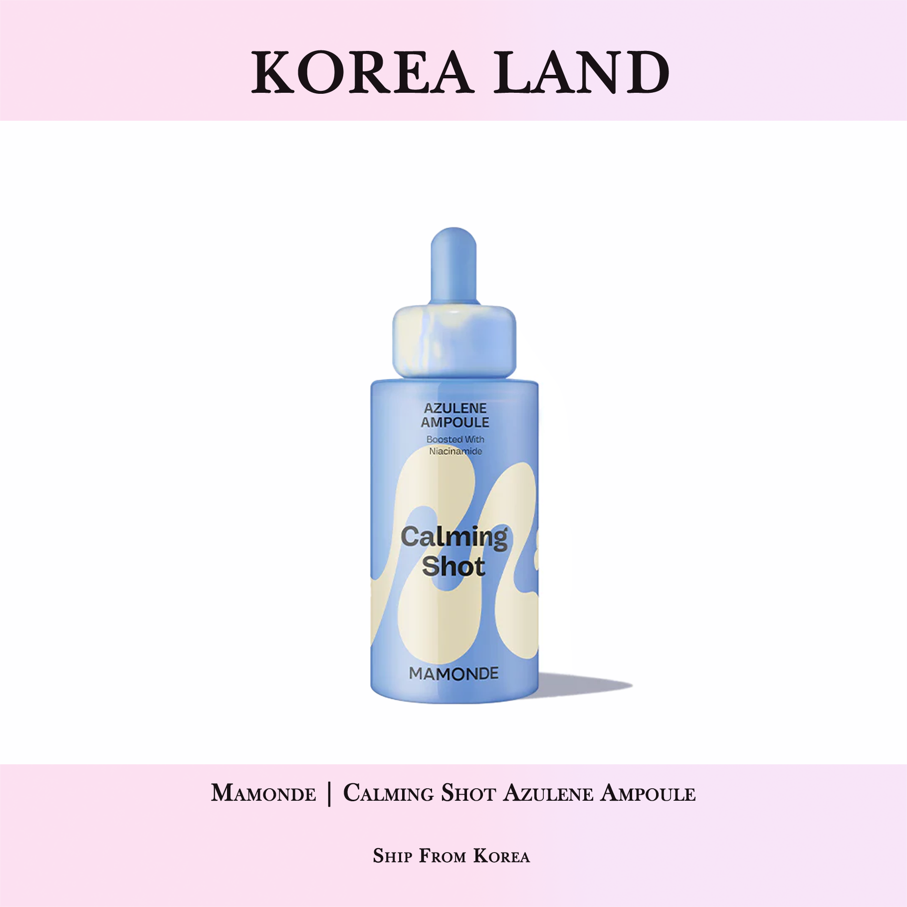 Mamonde | thuốc làm dịu AZULENE Ampoule tăng cường với Niacinamide (50ml)