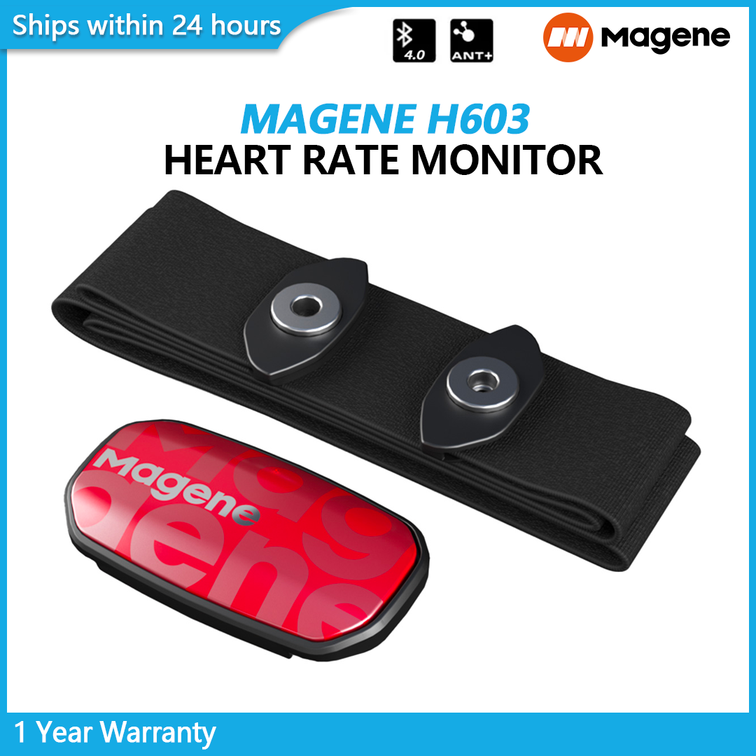 Magene h603 đo nhịp tim monitor cho xe đạp cảm biến màu di chuyển bluetooth ant cảm biến dây đeo ngực xe đạp bt thể thao