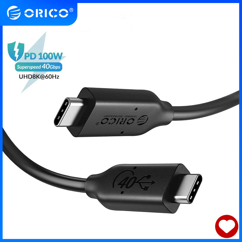 USB-IF USB 4 Cáp ORICO Cáp USB C Được Chứng Nhận HD 8K 60Hz PD100W Sạc Nhanh Truyền Dữ Liệu 40Gbps Cho Macbook Thunderbolt 3