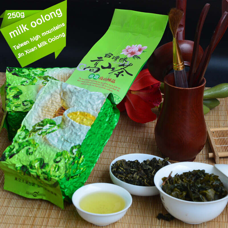 Gambar Free Shipping 250g Milk Favor Oolong Tea Alishan High Mountain Oolong Tea Taiwan Wulong Cha Beauty and Slim