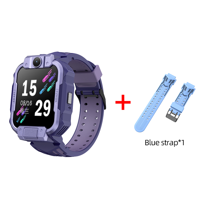 Philips NEW 1Max 4G Smart Watch Kids GPS WIFI Video Call Monitor Tracker Location Child Smartwatch (Purple+Blue Band) ราคา 5,999 บาท*ส่งฟรี