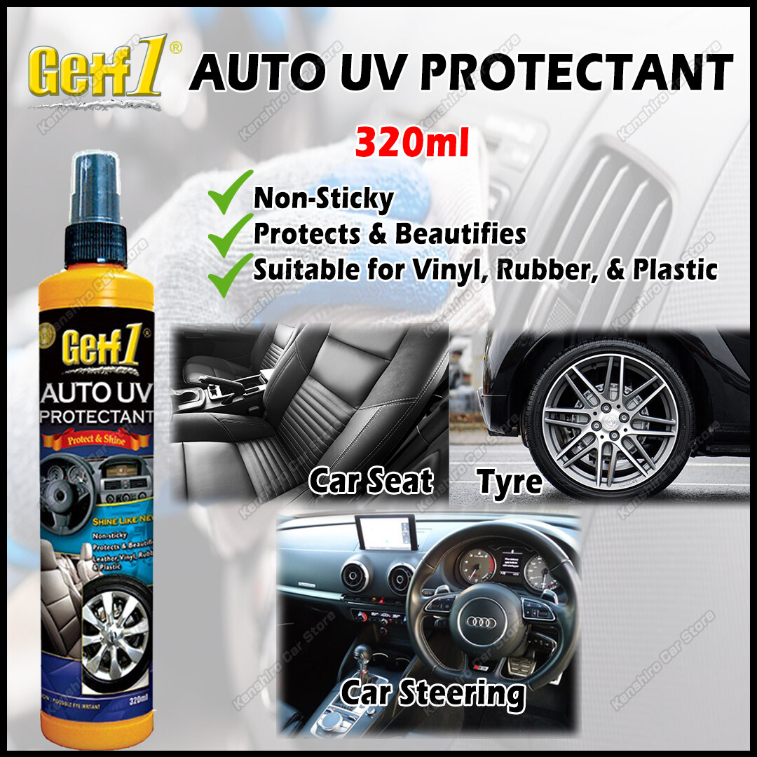 GETF1 Auto UV Protectant 320ml For Vinyl Rubber Plastic Leather