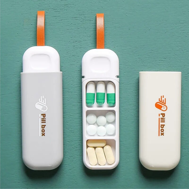 Hộp đựng thuốc cầm tay hộp đựng thuốc viên hộp đựng thuốc hộp đựng thuốc 3 ngăn