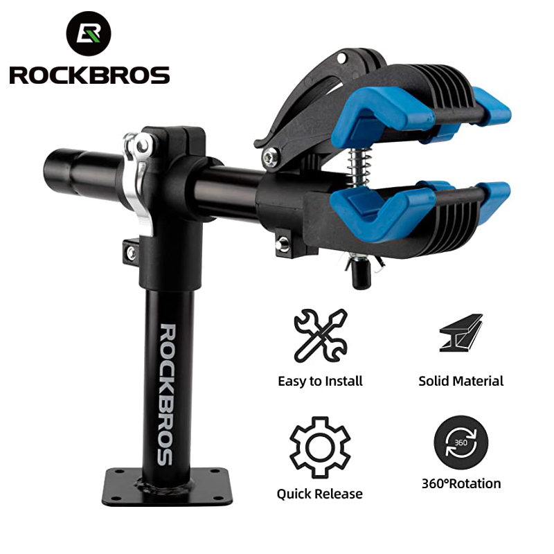 ROCKBROS sửa chữa xe đạp thép đứng 360 ° có thể điều chỉnh MTB gắn tường bền Nhanh chóng phát hành xe đạp trên đường giá