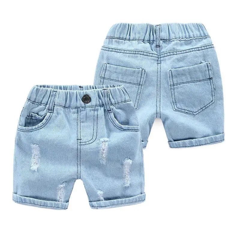 boy ripped jean shorts