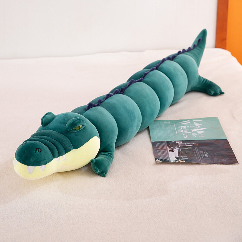 Đồ chơi nhồi bông cá sấu giống như thật 80cm búp bê cá sấu nhồi bông đồ chơi trẻ em gối nhồi bông động vật đại dương mềm trang trí sofa phòng