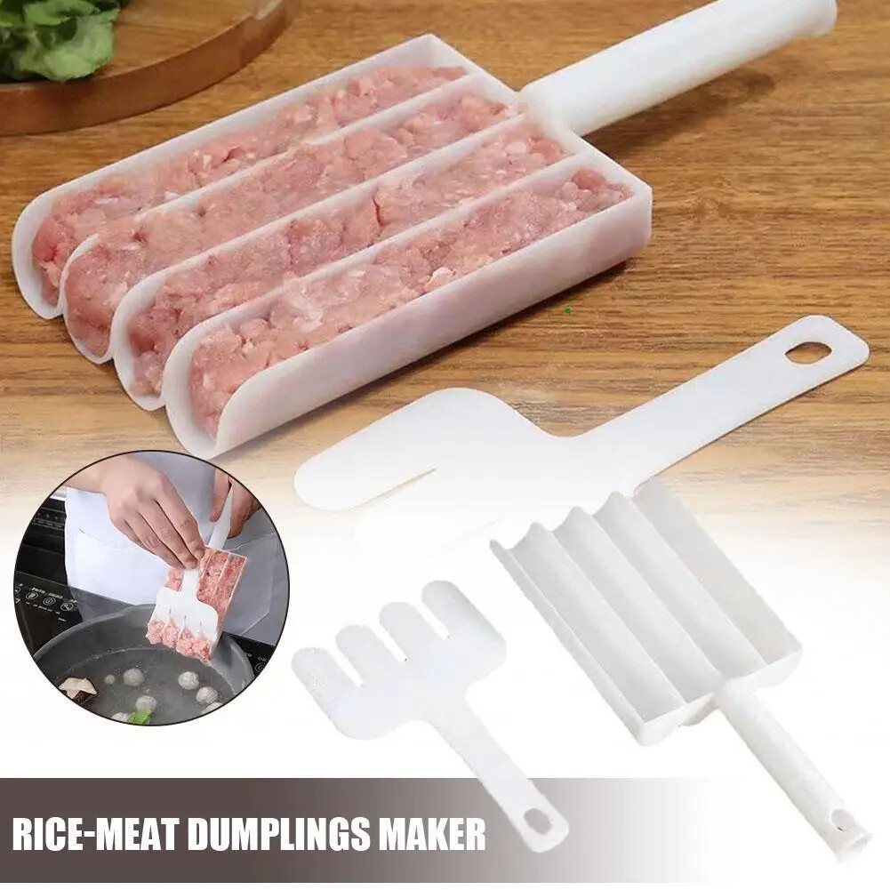 Sáng Tạo Nhựa máy làm thịt viên Đặt Chiên Cá Beaf Thịt Làm Bóng Khuôn trong nhà tự làm dụng cụ nấu ăn phụ kiện nhà bếp
