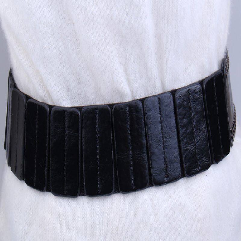 Waist seal women's elastic black wide belt with skirt trench coat simple all-match sweater decorative coat waist belt