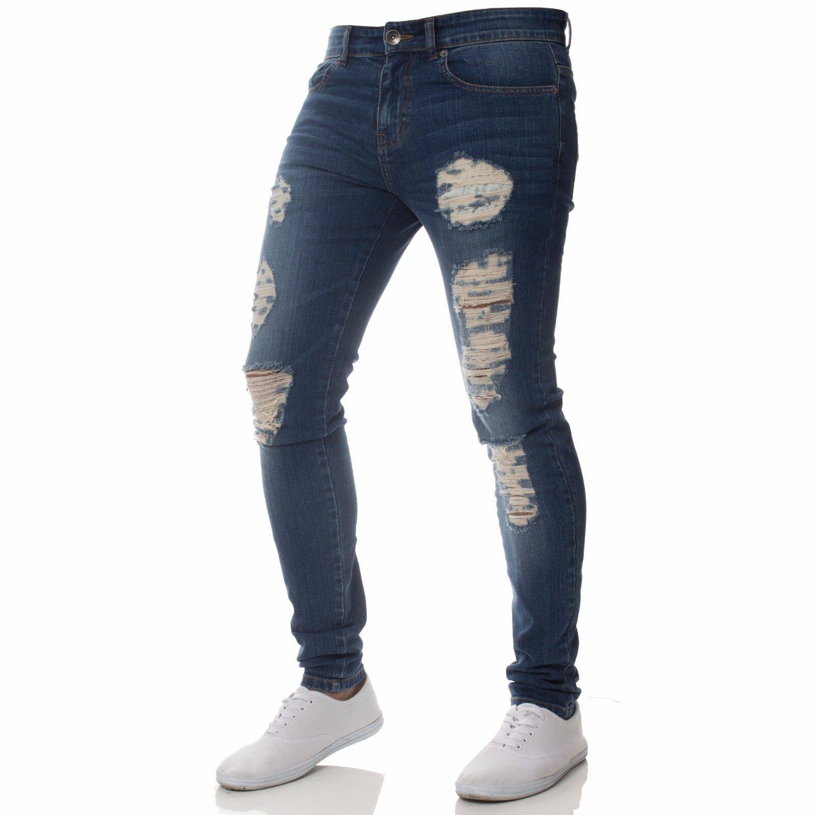 Dark skinny ripped jeans Clearance