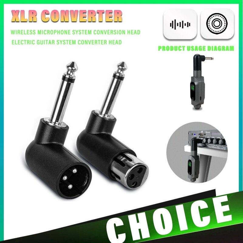 Hệ thống mic Đầu chuyển đổi mics LỰU ĐẠN Phích cắm chuyển đổi thích hợp cho Micro Guitar Điện loa và máy trộn
