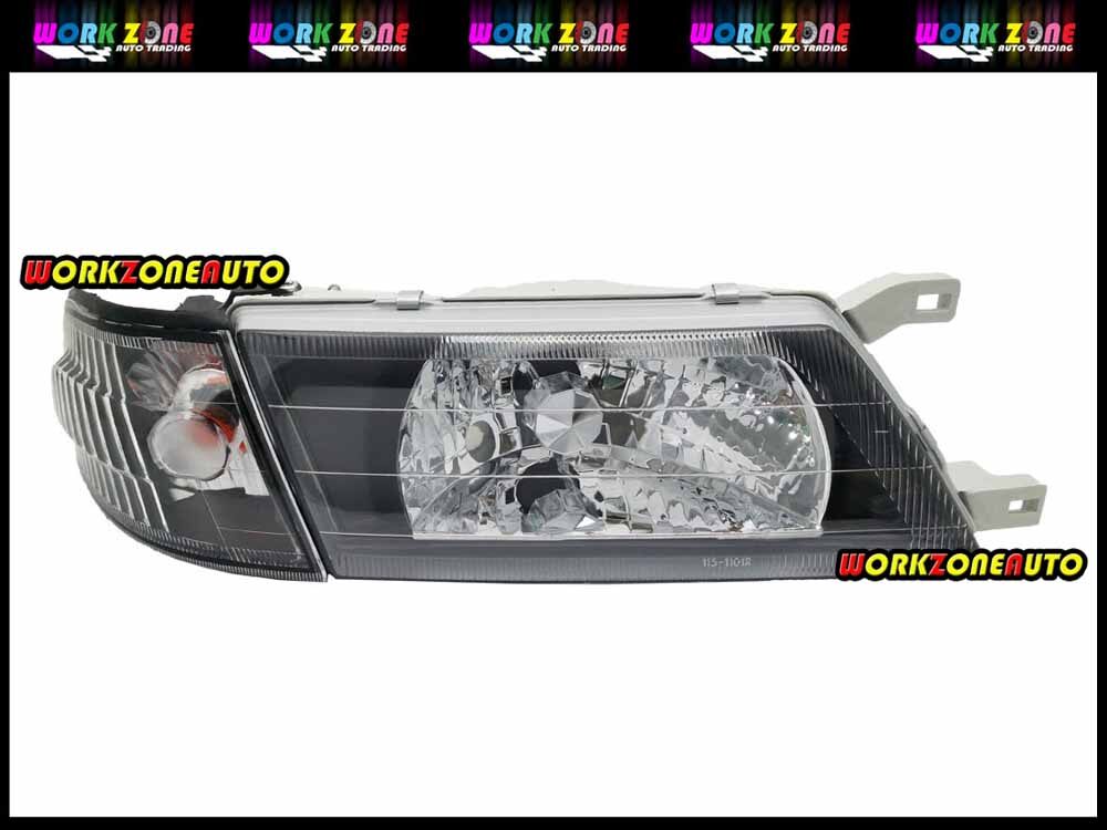Nissan Sentra B14 1994 1995 Head Lamp Crystal Black Z Set Depo | Aftermarket OEM Replacement Part Harga 415 Ringgit*Penghantaran Percuma