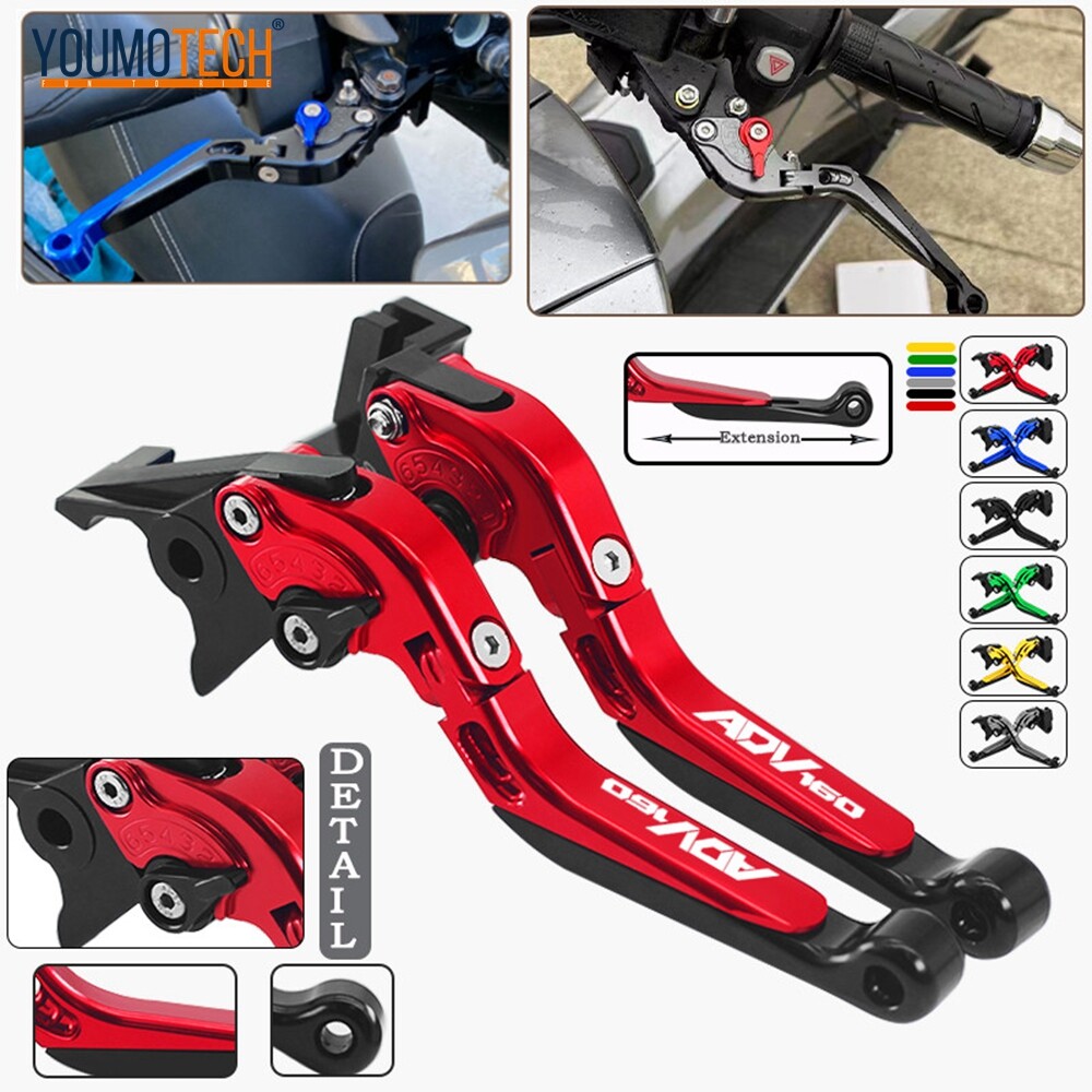 Motorcycle Accessories For Honda ADV160 ADV 160 2021-2025 CNC Adjustable Folding Brake Clutch Levers Handle Bar Extendable ราคา 599 บาท*ส่งฟรี