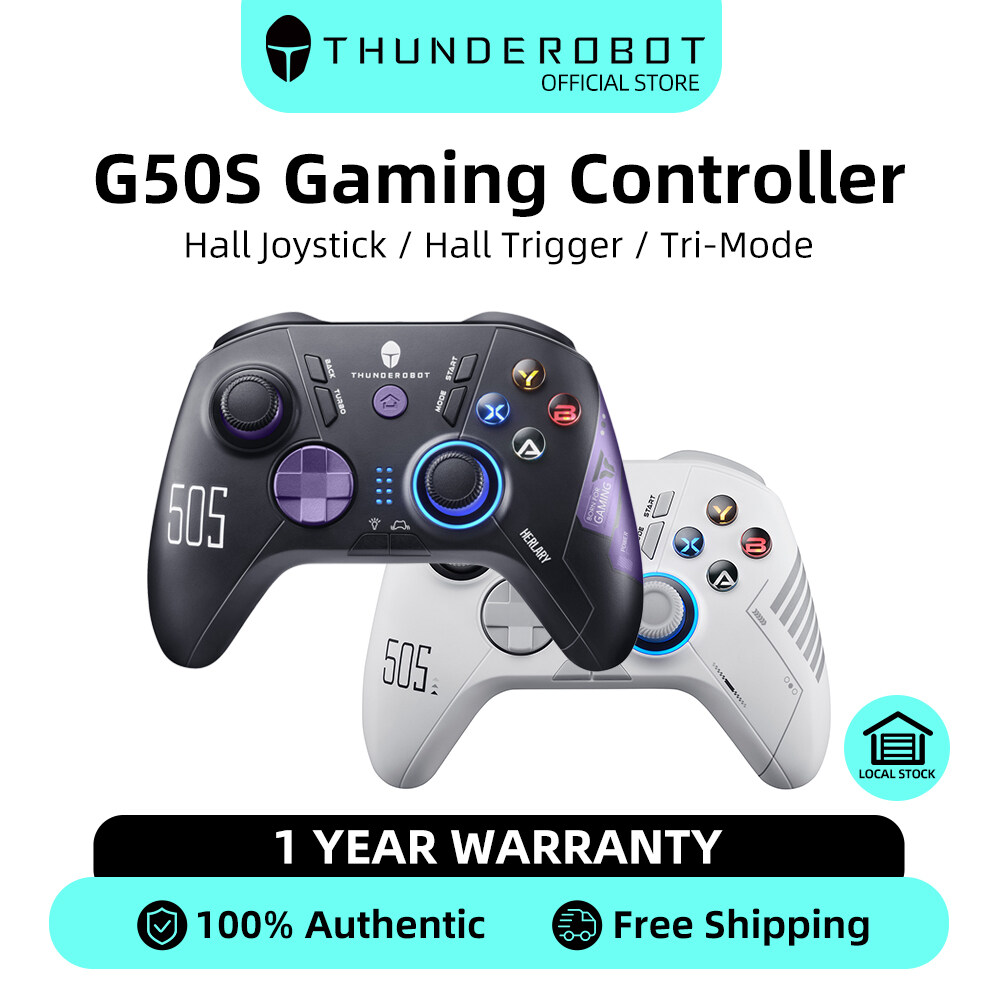 Thunderobot g50s Tay cầm chơi game không dây điều khiển hiệu ứng hội trường kích hoạt có dây 2.4G bluetooth không dây kết nối ba chế độ cho chuyển đổi Windows PC máy tính bảng TV thông minh