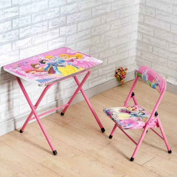Foldable Kids Study Table Meja Belajar Lipat Budak Lazada
