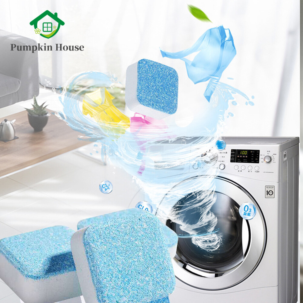 12 viên tẩy rửa máy giặt viên tẩy rửa làm sạch máy giặt viên sủi tẩy sạch vết bẩn làm sạch sâu đồ giặt