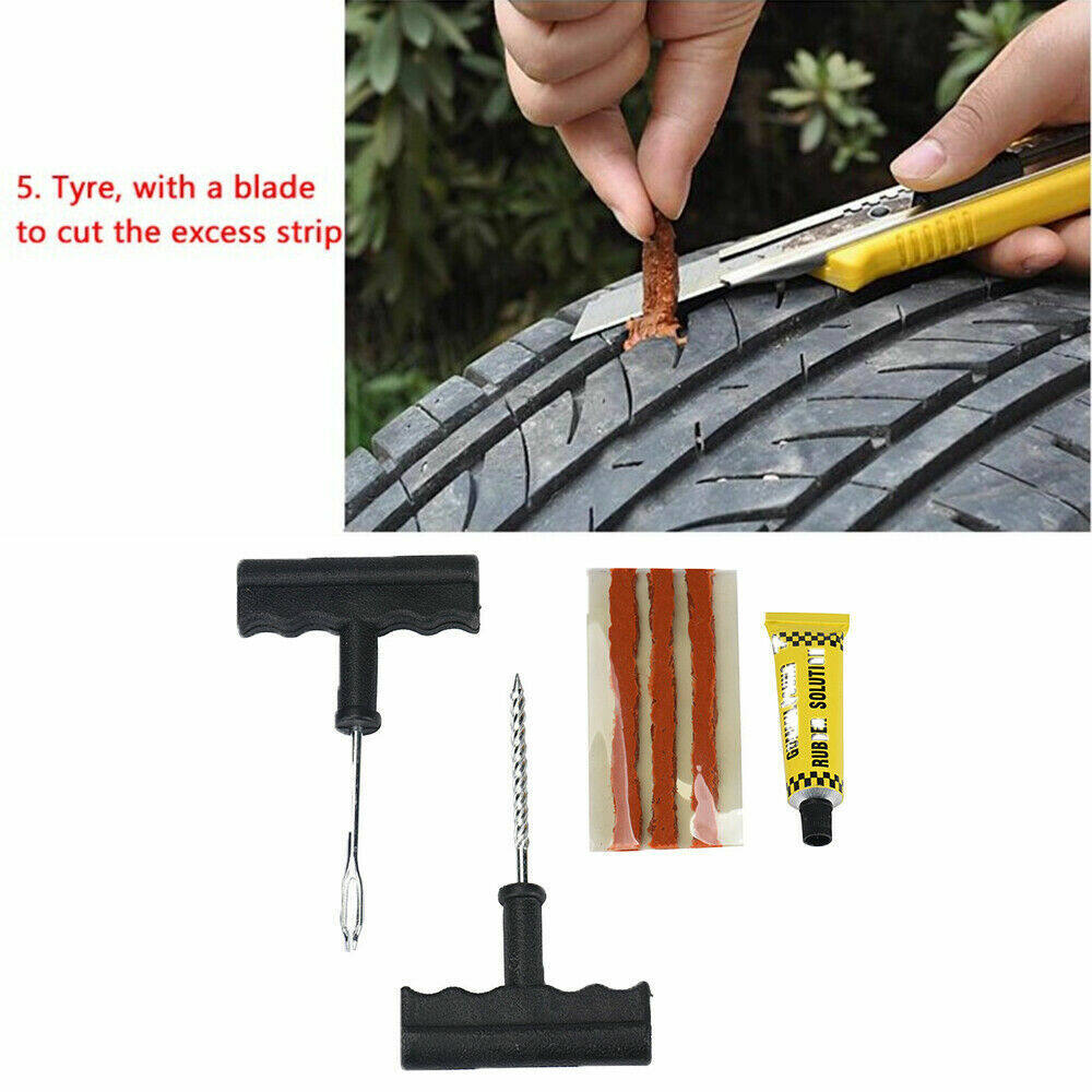 TYRE REPAIR KIT SET Car Tubeless Tyre Tire Puncture Repair Tools