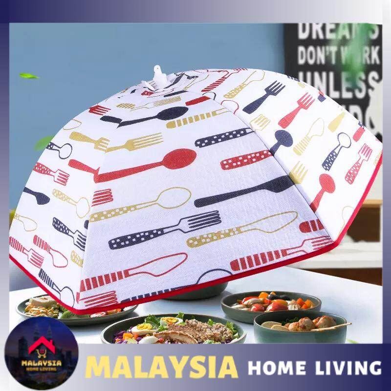 Gambar Large Drawstring Aluminum Foil Insulation Food Cover Foldable Dustproof Waterprrof Dish Cover Penutup Makanan