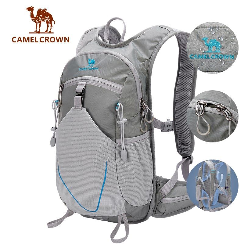 CAMEL CROWN Ba Lô Leo Núi Ngoài Trời Ba Lô Chạy Bộ Thể Thao Siêu Nhẹ Cho Học Sinh Lái Xe Xuyên Quốc Gia